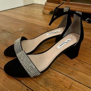Nina rhinestone strappy heels